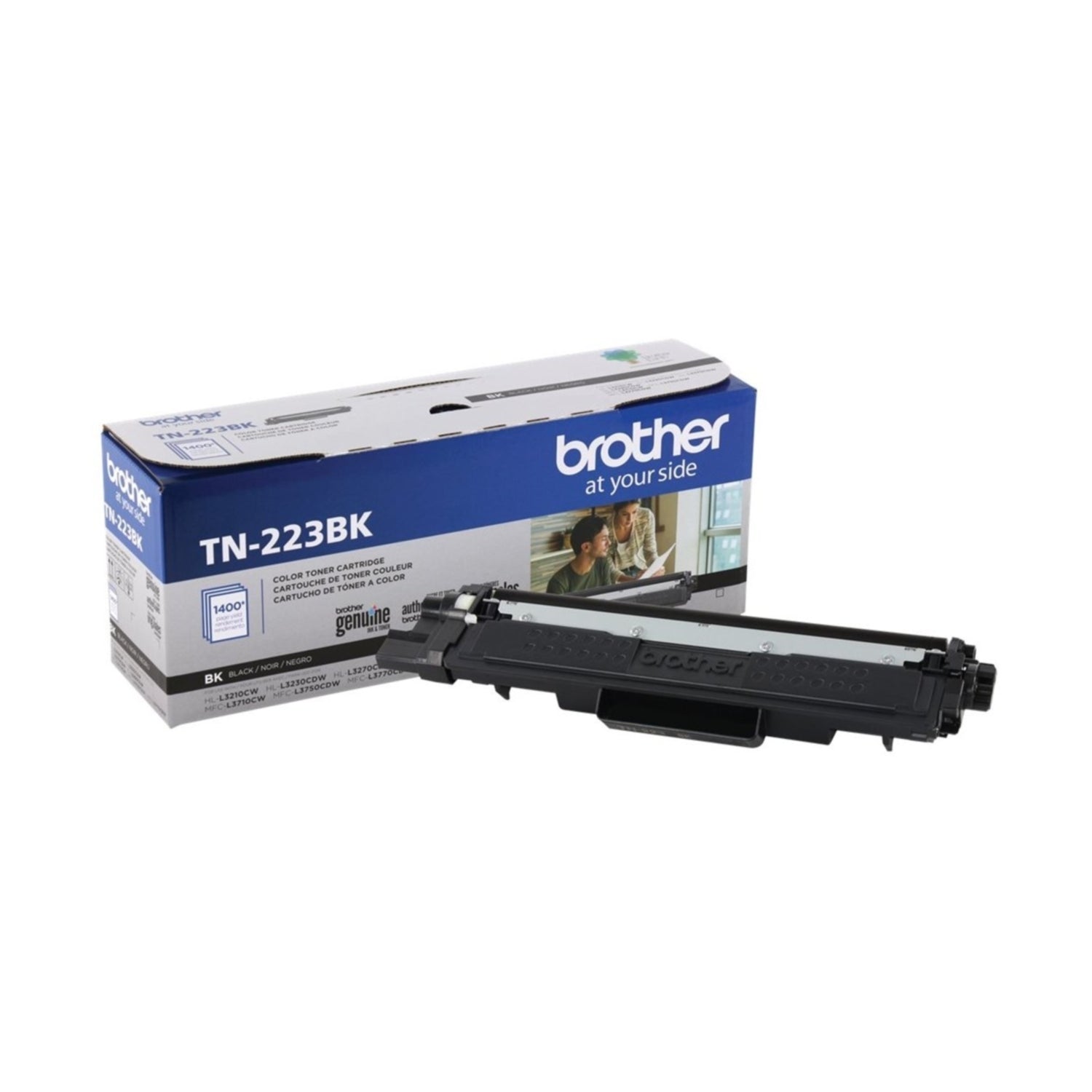 OEM Brother TN-223BK Black Toner Cartridge (1,400 Pages)