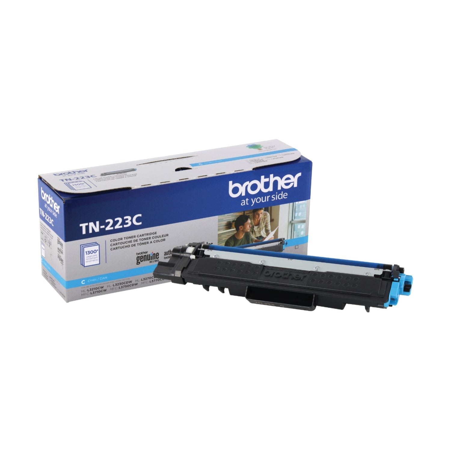 OEM Brother TN-223C Cyan Toner Cartridge (1,300 Pages)