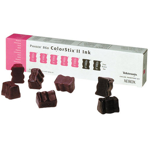 OEM Xerox 016-1904-01 Solid Ink ColorStix II (5 Magenta & 2 Black Sticks)