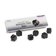 OEM Xerox 108R00664 Black Solid Ink ColorStix (6 Sticks, 6,800 Pages)