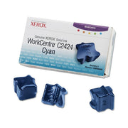 OEM Xerox 108R00660 Cyan Solid Ink ColorStix (3 Sticks, 3,400 Pages)