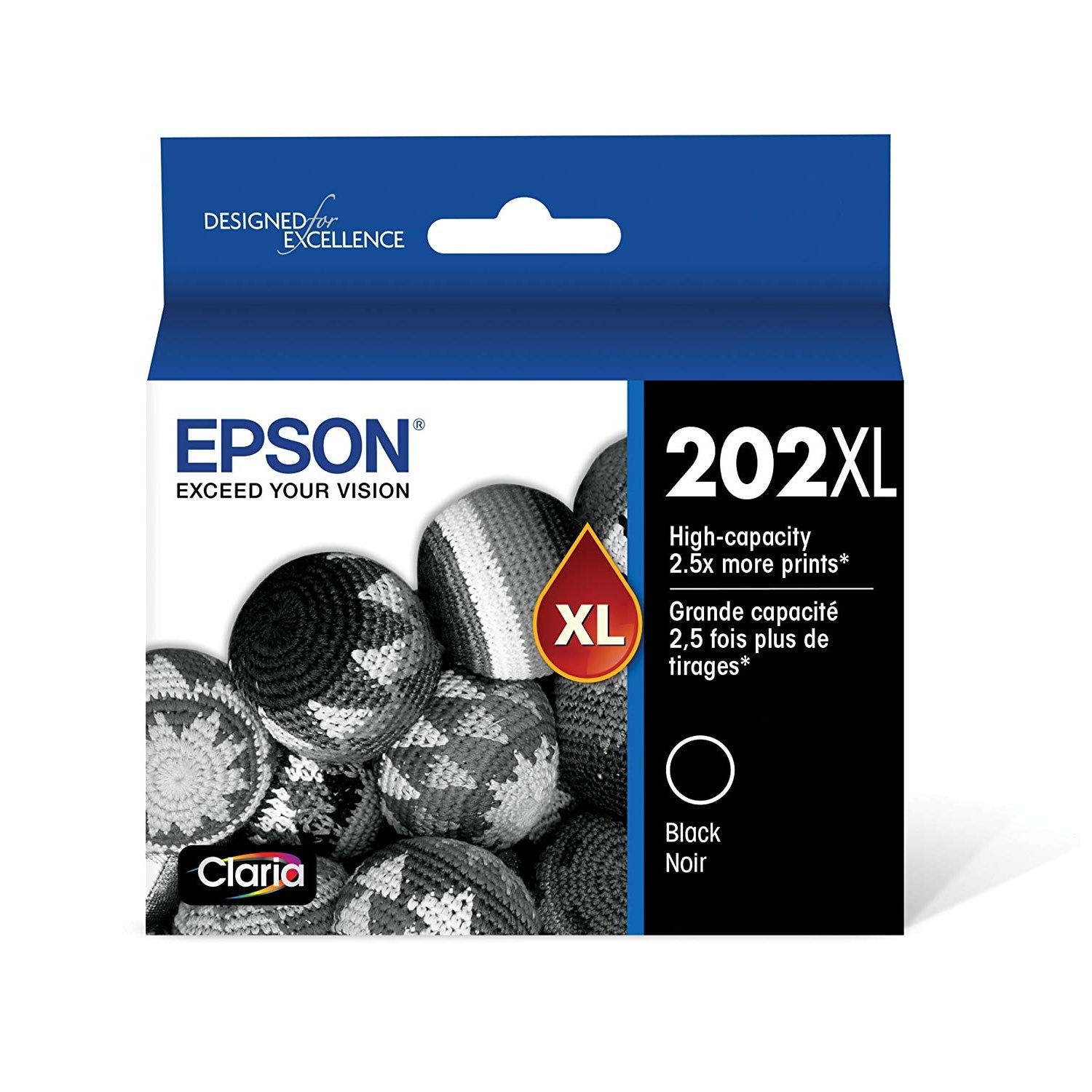 OEM Epson 202XL Black Ink Cartridge (550 Pages)