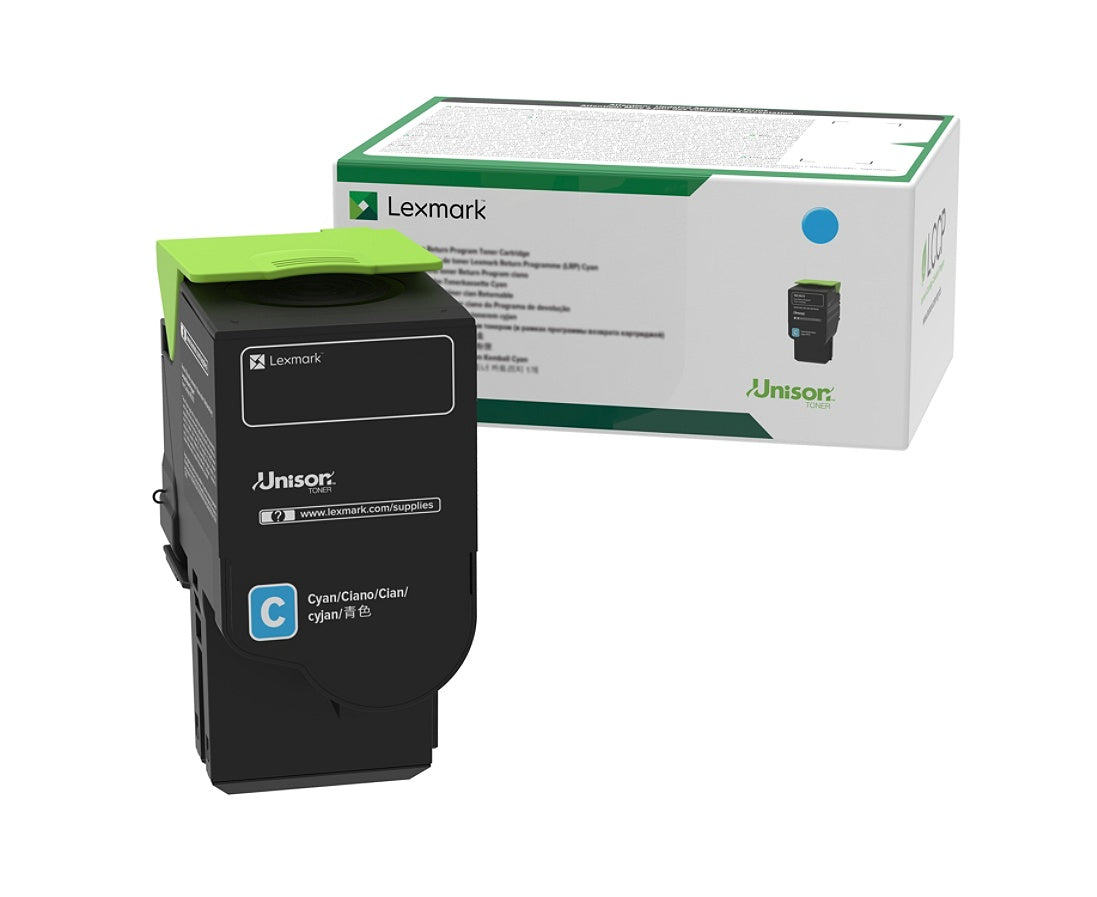 OEM Lexmark C241XC0 Extra HY Cyan Toner Cartridge (3,500 Pages)