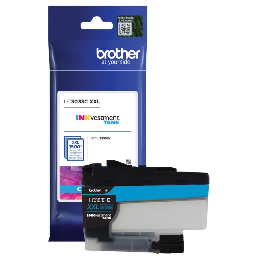 OEM Brother LC3033C Super High Yield Cyan Ink Cartridge (1,500 Pages)