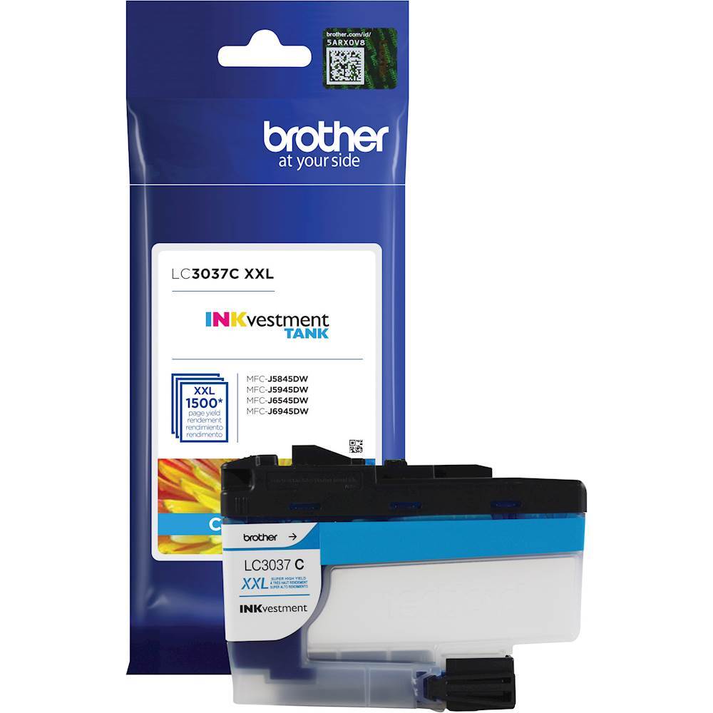 OEM Brother LC3037C Super High Yield Cyan Ink Cartridge (1,500 Pages)