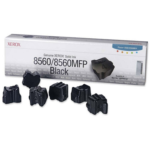 OEM Xerox 108R00727 Black Solid Ink ColorStix (6 Pack) (6,800 Pages)