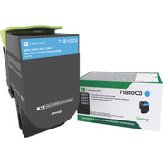 OEM Lexmark 71B0H20 Cyan Toner Cartridge (3,500 Pages)