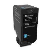 OEM Lexmark 74C10C0 Cyan Toner Cartridge (3,000 Pages)