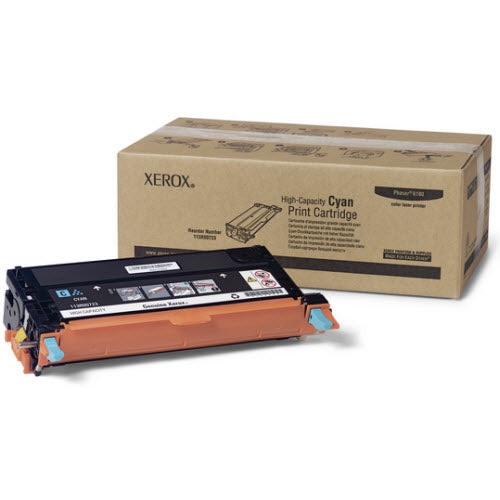 OEM Xerox 113R00723 High-Capacity Cyan Laser Toner Cartridge (6,000 Pages)