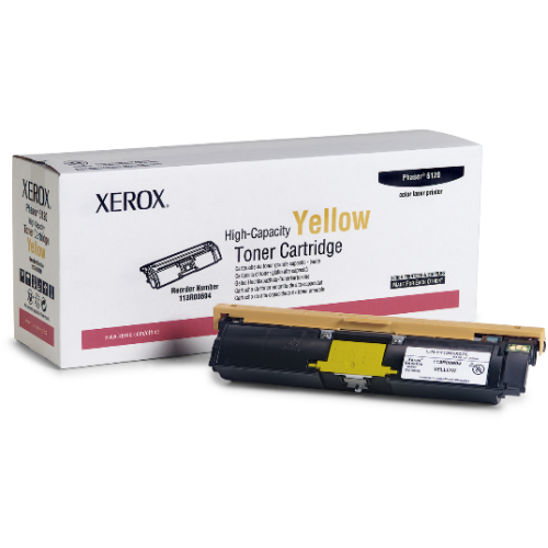OEM Xerox 113R00694 High-Capacity Yellow Laser Toner Cartridge (4,500 Pages)