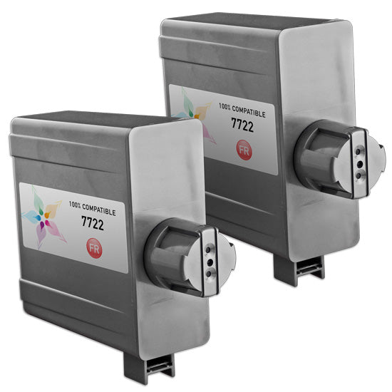 Set of 2 Compatible Pitney Bowes 772-2 Black Inkjet Cartridges (220,000 Pages)