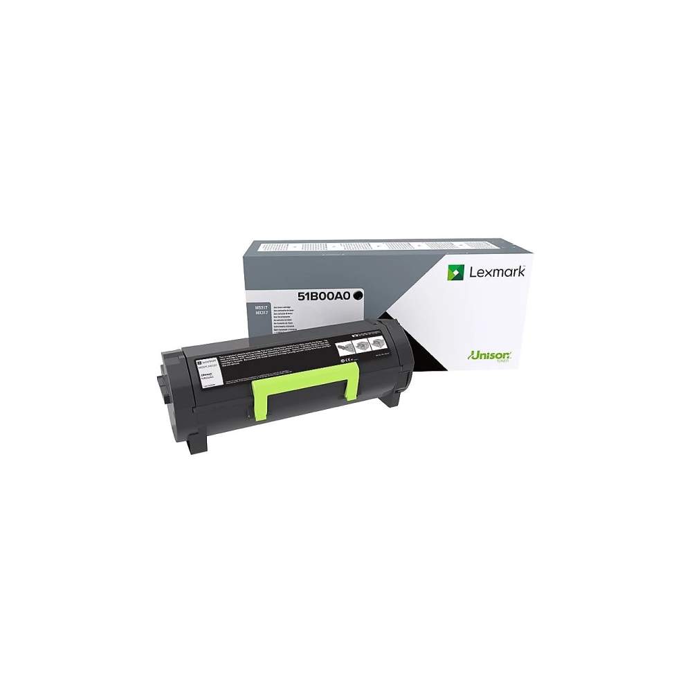 OEM Lexmark 51B00A0 Black Toner Cartridge (2,500 Pages)