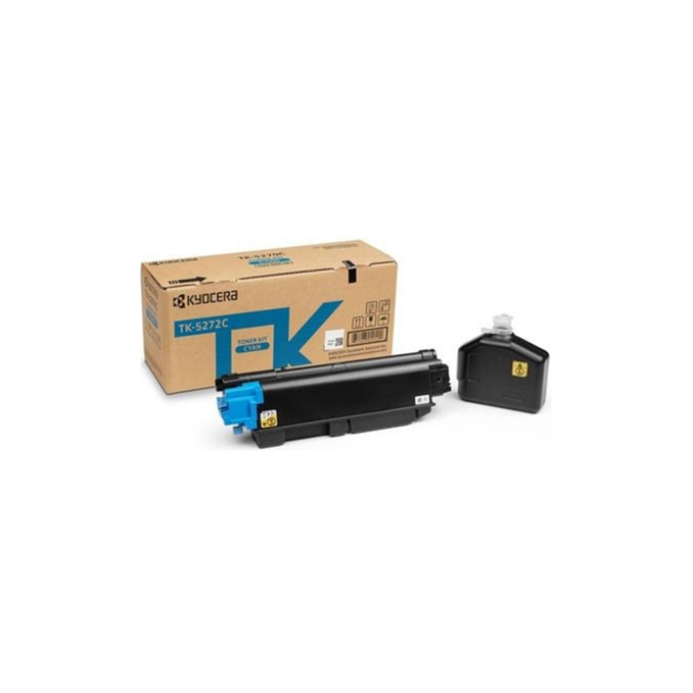 OEM Kyocera TK-5272C Cyan Toner Cartridge (6,000 Pages)
