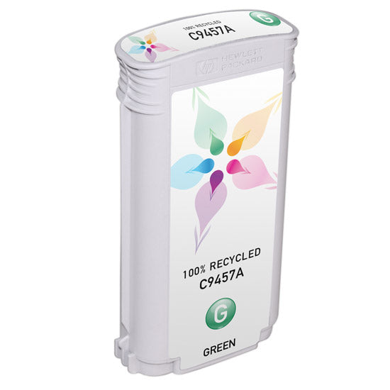Remanufactured HP C9457A Green Ink Cartridge