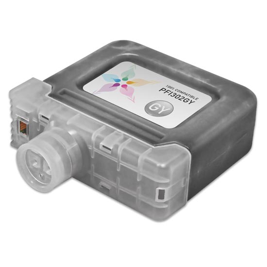 Compatible Canon PFI-302GY Gray Ink Cartridge