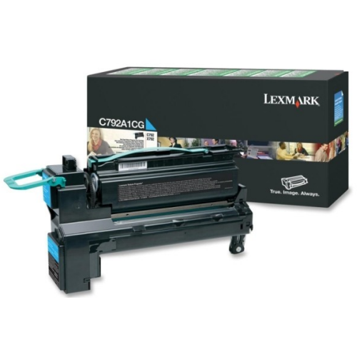 OEM Lexmark C792A1CG Cyan Laser Toner Cartridge (6,000 Pages)