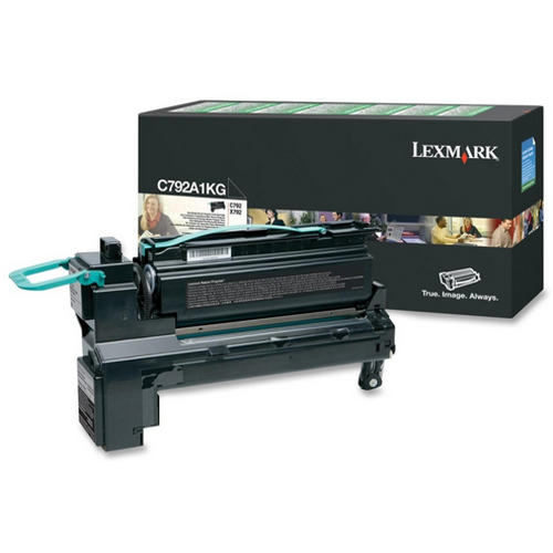 OEM Lexmark C792A1KG Black Laser Toner Cartridge (6,000 Pages)
