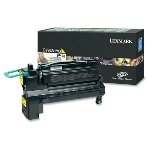 OEM Lexmark C792A1YG Yellow Laser Toner Cartridge (6,000 Pages)