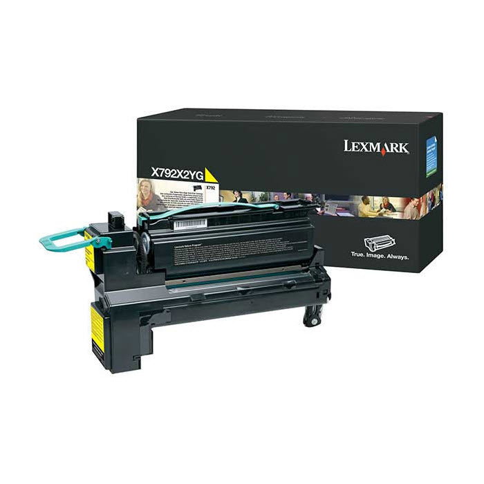 OEM Lexmark X792X2YG Extra High Yield Yellow Laser Toner Cartridge (20,000 Pages)