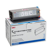 OEM Okidata 41963003 Cyan Laser Toner Cartridge (10,000 Pages)