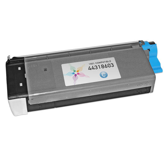 Compatible Okidata 44318603 Cyan Laser Toner Cartridge (11,500 Pages)