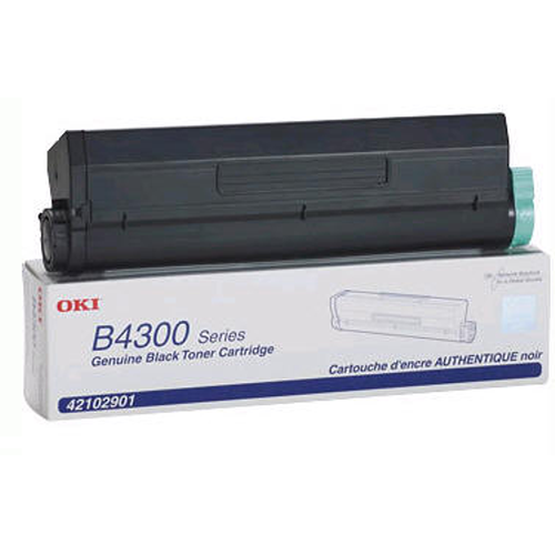 OEM Okidata 42102901 High Yield Black Laser Toner Cartridge (6,000 Pages)