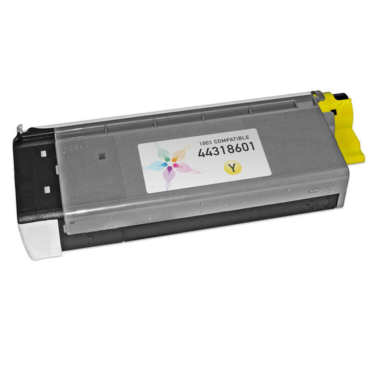 Compatible Okidata 44318601 Yellow Laser Toner Cartridge (11,500 Pages)