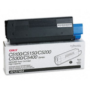 OEM Okidata 42127404 High Yield Black Toner Cartridge (5,000 Pages)