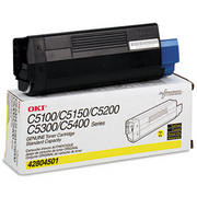 OEM Okidata 42804501 Yellow Laser Toner Cartridge (3,000 Pages)