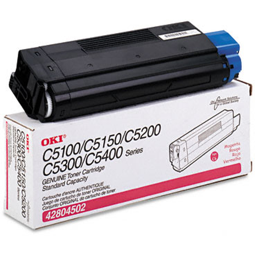 OEM Okidata 42804502 Magenta Laser Toner Cartridge (3,000 Pages)