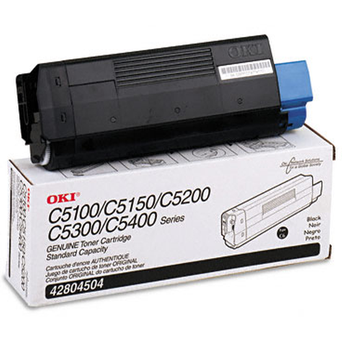 OEM Okidata 42804504 Black Laser Toner Cartridge (3,000 Pages)