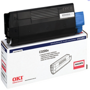 OEM Okidata 43034802 Type C6 Magenta Toner Cartridge (1,500 Pages)