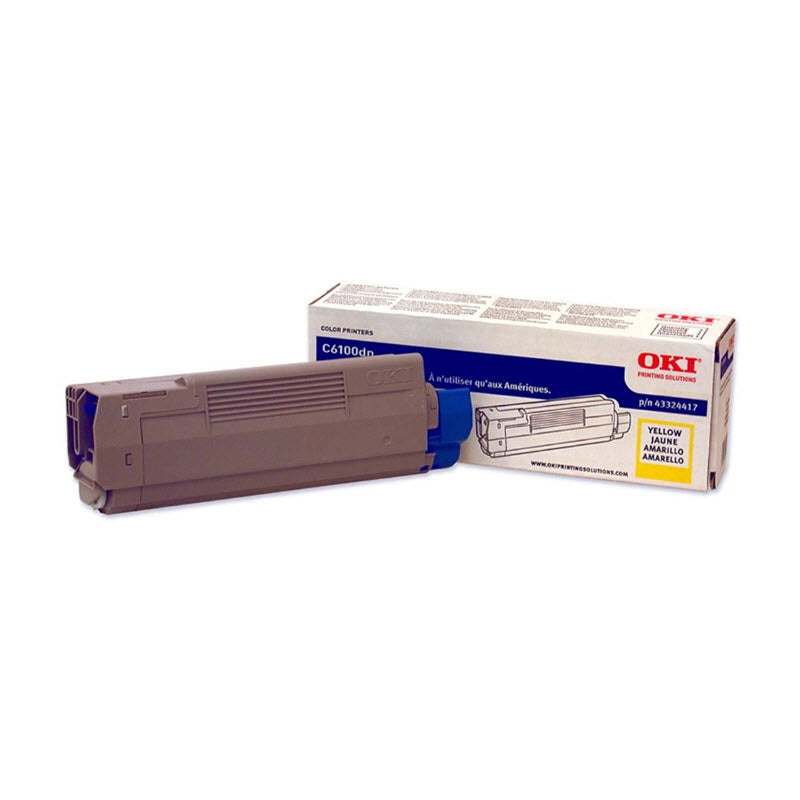 OEM Okidata 43324417 'Type C8' Yellow Laser Toner Cartridge (5,000 Pages)