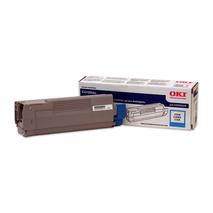 OEM Okidata 43324419 'Type C8' Cyan Laser Toner Cartridge (5,000 Pages)