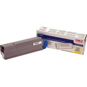 OEM Okidata 43324466 Yellow Laser Toner Cartridge (4,000 Pages)