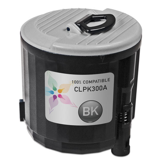 Compatible Samsung CLP-K300A Black Laser Toner Cartridge (2,000 Pages)