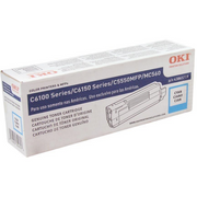 OEM Okidata 43865719 Cyan Laser Toner Cartridge (6,000 Pages)