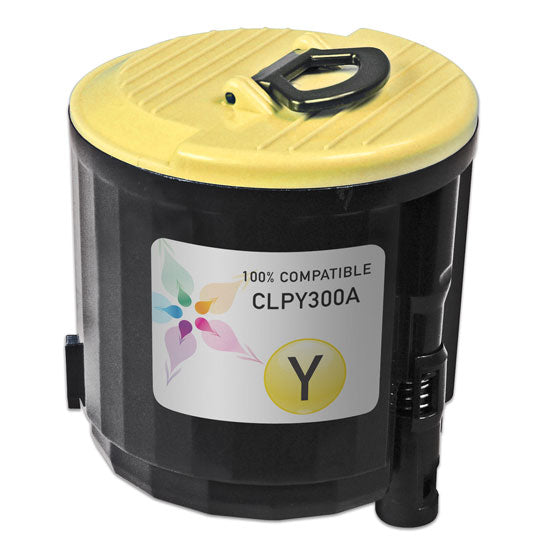 Compatible Samsung CLP-Y300A Yellow Laser Toner Cartridge (1,000 Pages)