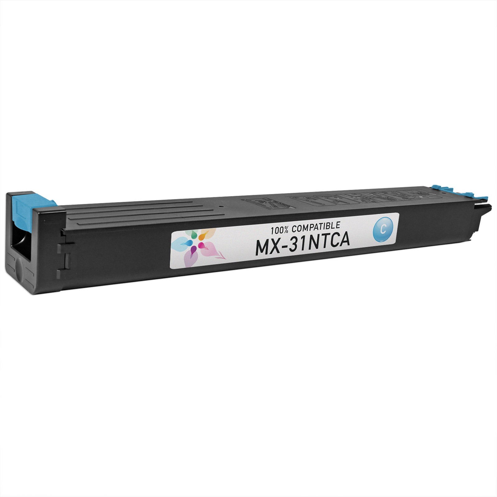 Compatible Sharp MX-31NTCA Cyan Toner Cartridge (15,000 Pages)