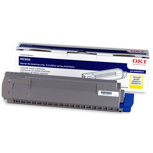OEM Okidata 44059213 Yellow Laser Toner Cartridge (10,000 Pages)