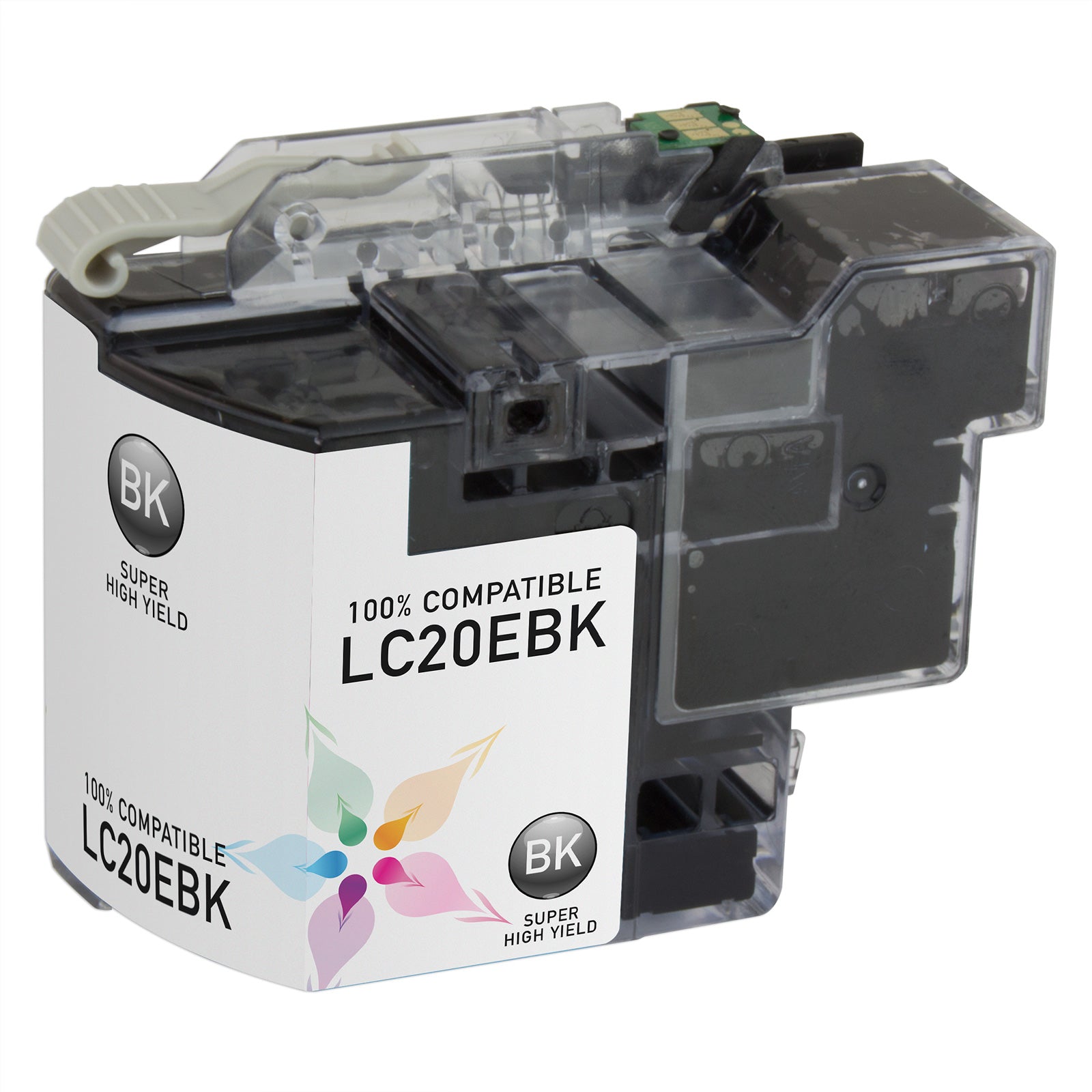 Compatible Brother LC20EBK Super High Yield Black Ink Cartridge (2,400 Pages)