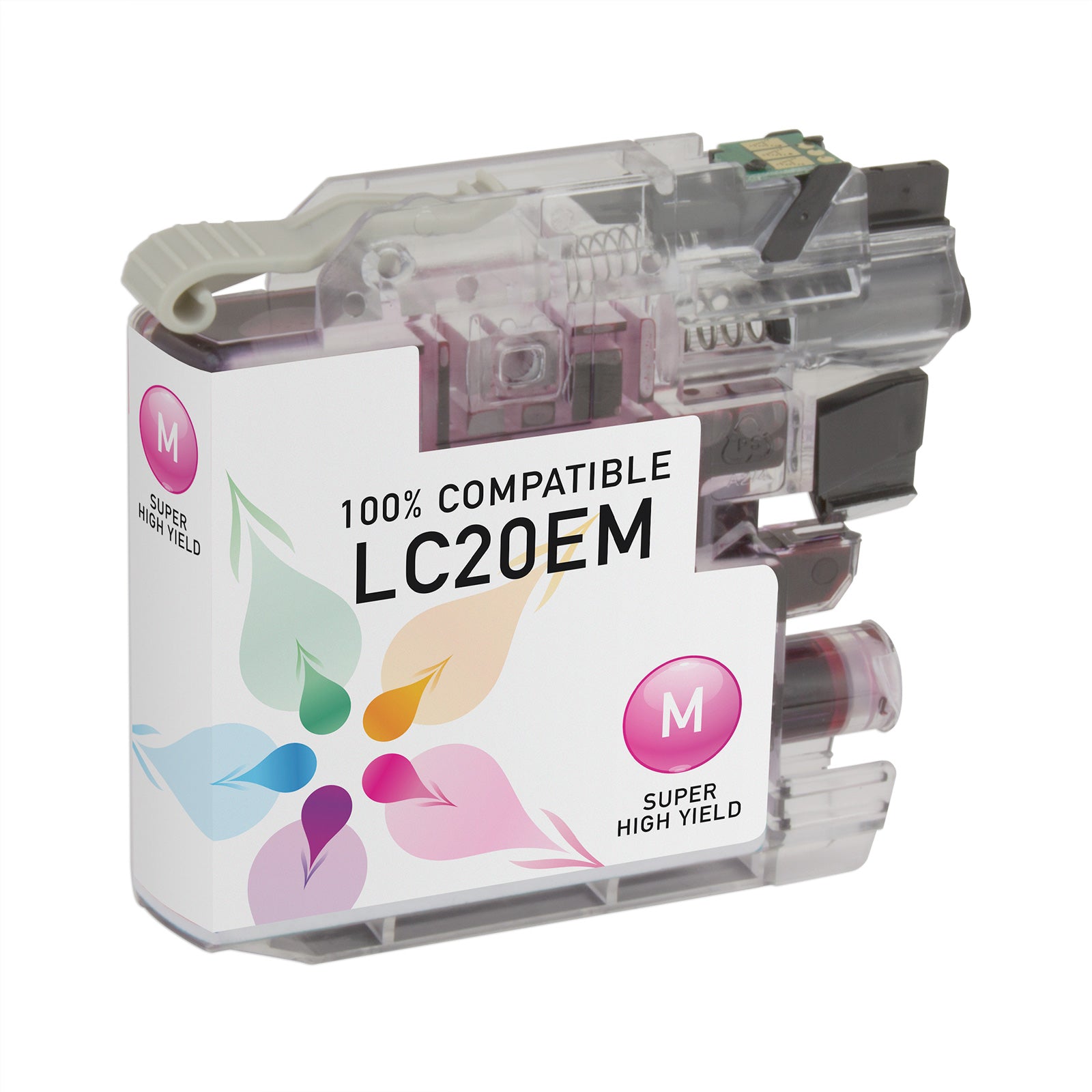 Compatible Brother LC20EM Super High Yield Magenta Ink Cartridge (1,200 Pages)