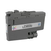 Compatible Brother LC3033C Super High Yield Cyan Ink Cartridge (1,500 Pages)