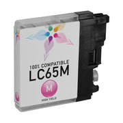Compatible Brother LC65M High Yield Magenta Ink Cartridge (750 Pages)