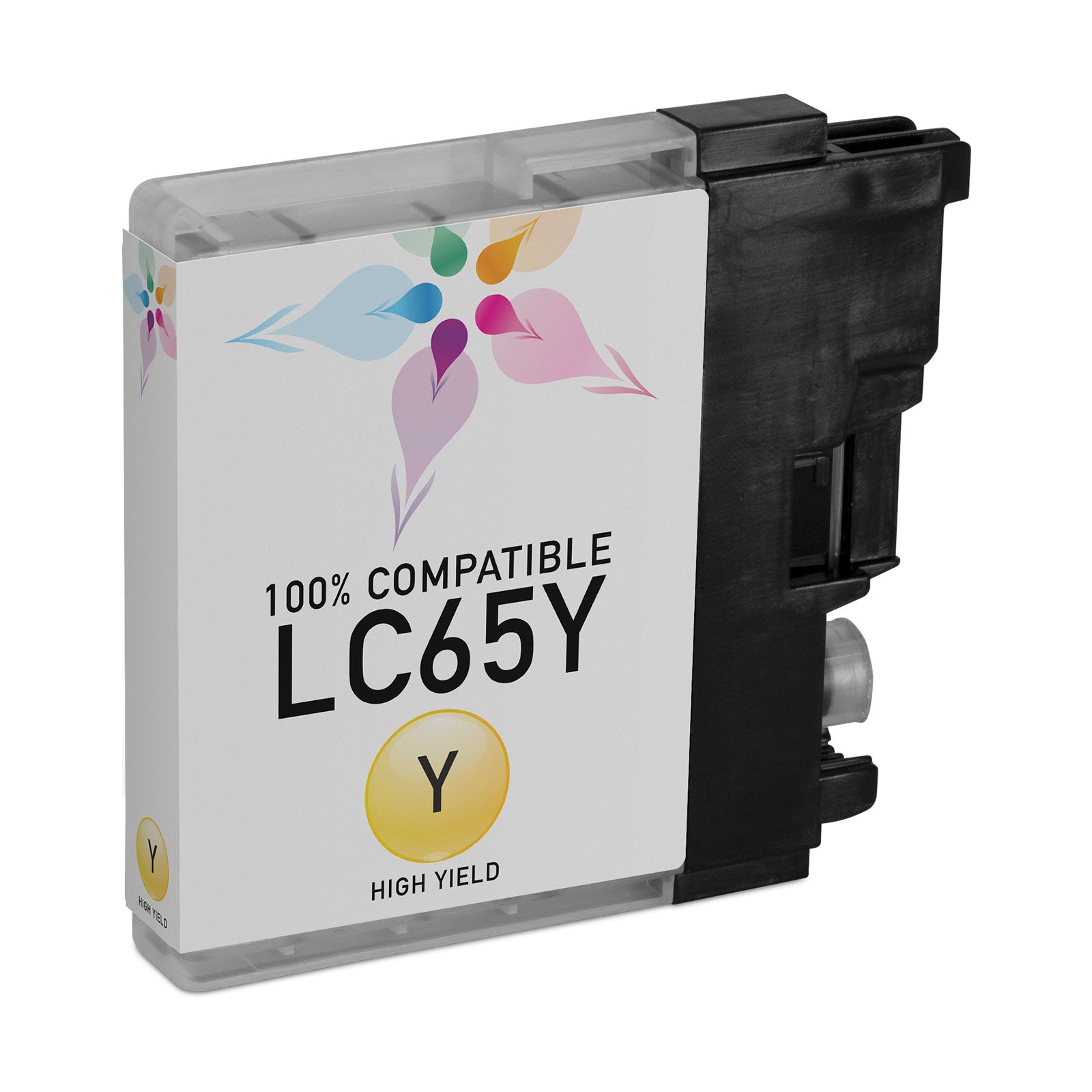 Compatible Brother LC65Y High Yield Yellow Ink Cartridge (750 Pages)