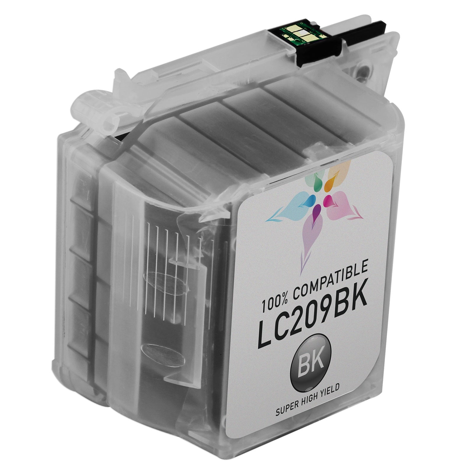 Compatible Brother LC209BK Extra High Yield Black Ink Cartridge (2,400 Pages)