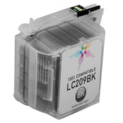 Compatible Brother LC209BK Extra High Yield Black Ink Cartridge (2,400 Pages)