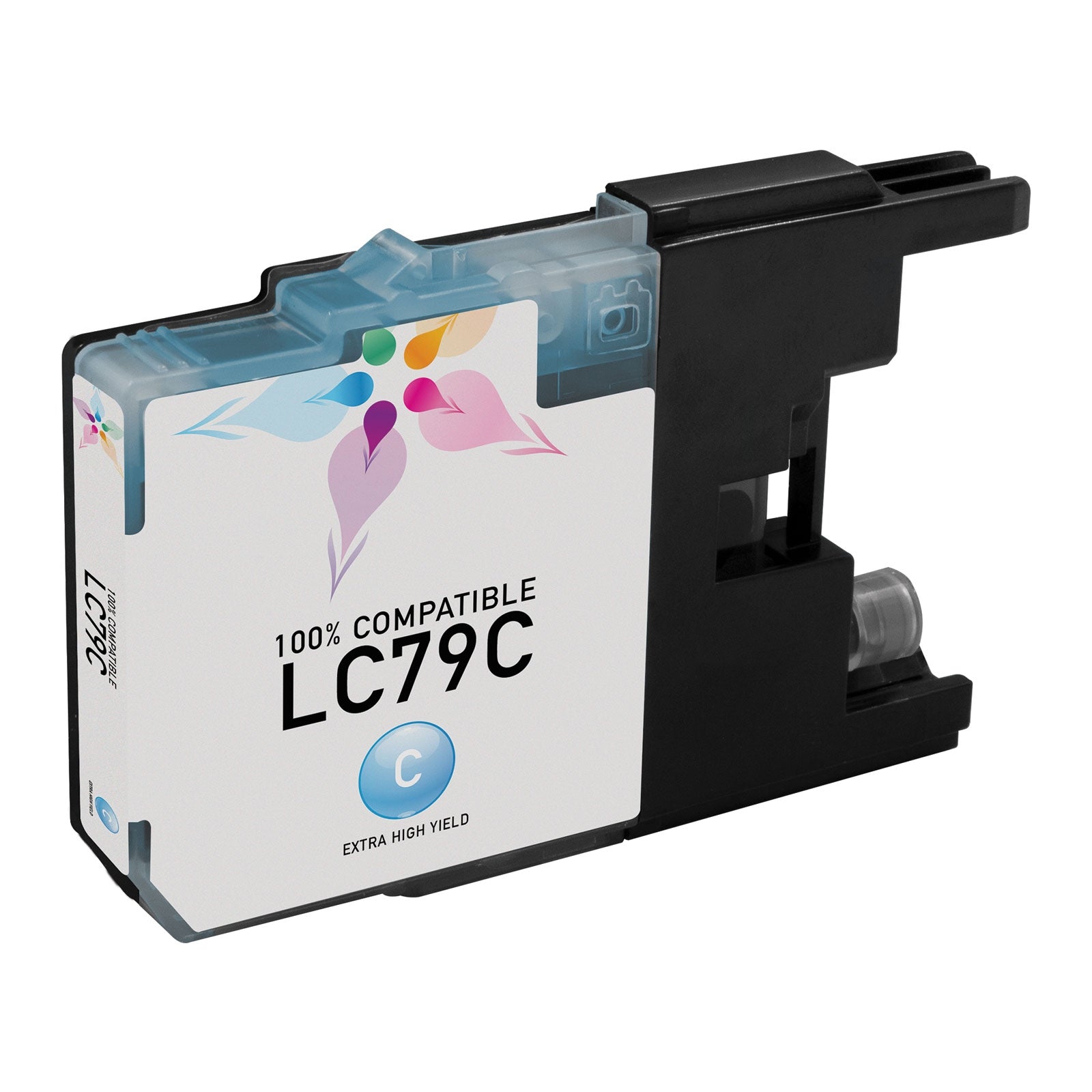 Compatible Brother LC79C Extra High Yield Cyan Ink Cartridge (1,200 Pages)