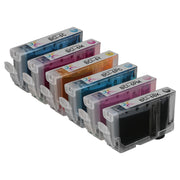 Compatible Canon BCI6 Set of 6 Ink Cartridges (Black, Cyan, Magenta, Yellow, Photo Cyan, Photo Magenta)