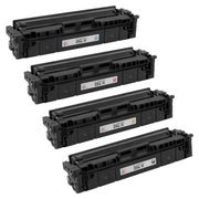 Set of 4 Compatible Canon 054H High Yield Toner Cartridges (Black, Cyan, Magenta, Yellow)